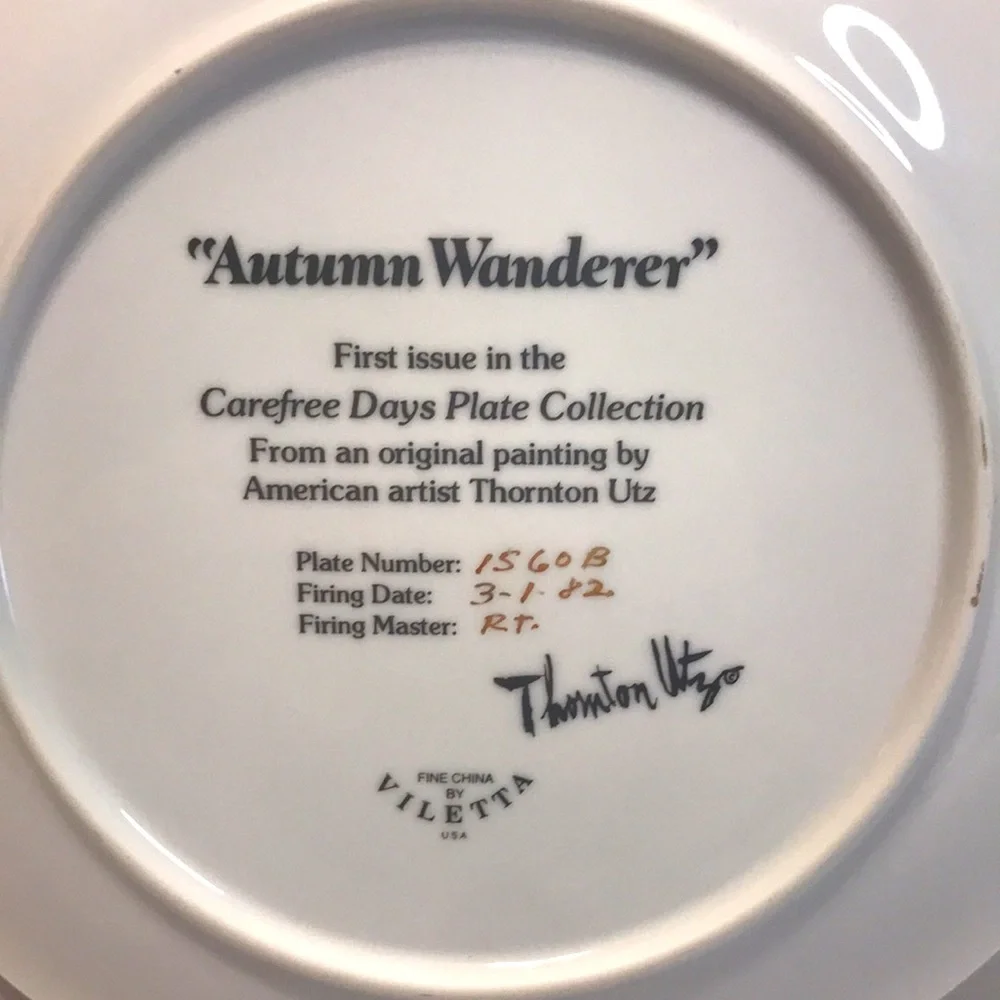 Vintage Viletta China Autumn Wanderer by Thornton Utz